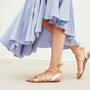 Loeffler Randall Gold Starla Sandals